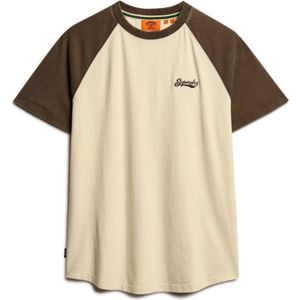 Superdry Shirt 'Essential'  champagne / chocoladebruin