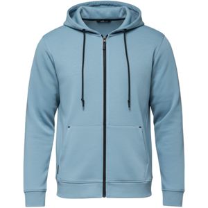 Ombre Sweatvest 'OM-SSZP-0213'  lichtblauw