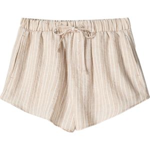 Bershka Broek  pasteloranje / wit