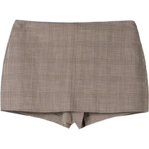 Bershka Broek  bruin / zwart / wit