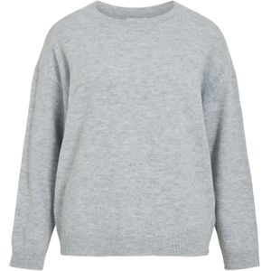 VILA Trui 'VILiga'  grijs gemêleerd