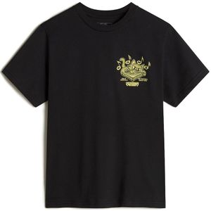 VANS Shirt 'Scratched Records'  limoen / zwart