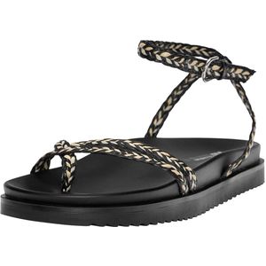 Pull&Bear Teenslipper  beige / zwart / offwhite