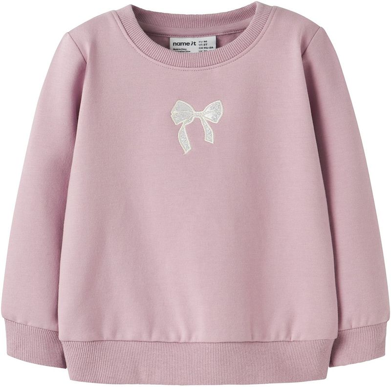 NAME IT Sweatshirt 'NMFSakkina'  mauve / wit