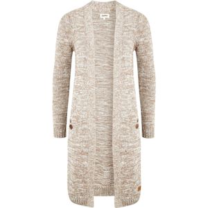 Oxmo Gebreid vest 'Philetta'  beige / bruin