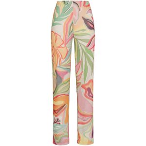 DEHA Sportbroek  beige / groen / oranje / rosa