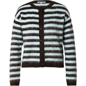 MORE & MORE Gebreid vest  aqua / zwart