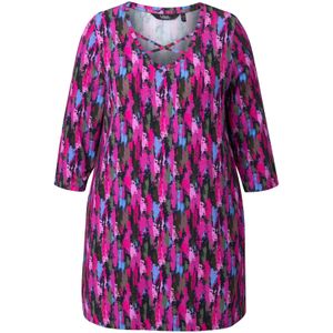 Ulla Popken Shirt  marine / aqua / kaki / pink