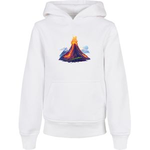 F4NT4STIC Sweatshirt 'Vulkanausbruch'  gemengde kleuren / wit