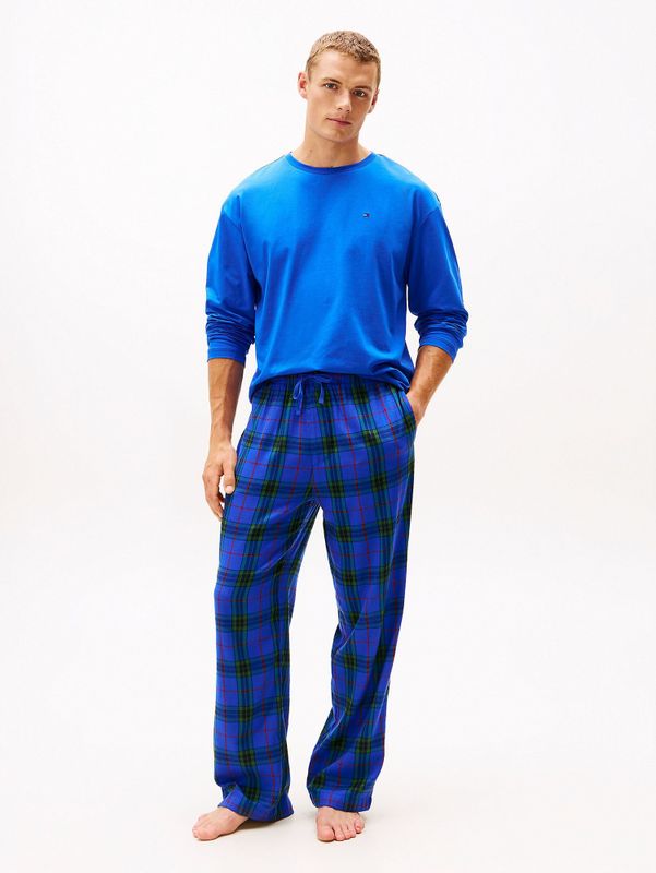 TOMMY HILFIGER Pyjama lang  blauw / groen / rood