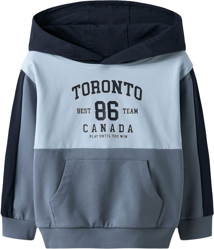 NAME IT Sweatshirt 'NMMSEJR'  navy / duifblauw / lichtblauw