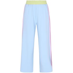 SANIKA Broek  lichtblauw / geel / pink