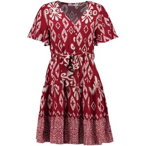 Hailys Jurk 'Ma44relie'  donkerrood / offwhite