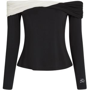 Karl Lagerfeld Shirt  zwart / wit
