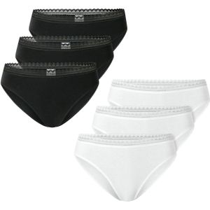 SCHIESSER Slip ' Modern Multipacks '  zwart / wit