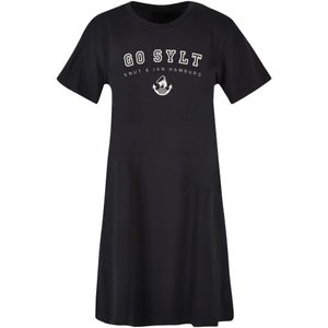 F4NT4STIC Jurk 'Go Sylt Knut & Jan Hamburg'  zwart / wit