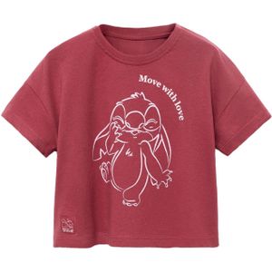 MANGO KIDS Shirt 'STILOVE'  bourgogne / wit