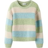 NAME IT Trui 'NKFSALLY'  beige / lichtblauw / lichtgroen