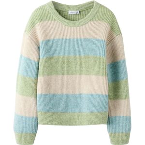 NAME IT Trui 'NKFSALLY'  beige / lichtblauw / lichtgroen