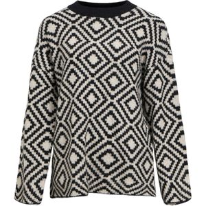 OBJECT Trui 'OBJDiana'  lichtbeige / zwart