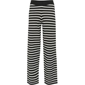 SAINT TROPEZ Broek 'Mila'  zwart / wit