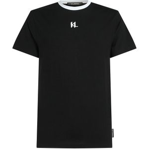 Karl Lagerfeld Shirt  zwart / wit