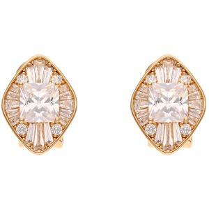 faina Oorbellen  rose-goud / transparant