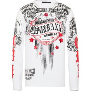 CIPO & BAXX Shirt  rood / zwart / wit