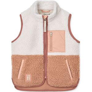 Liewood Bodywarmer 'Vada'  pink / wit