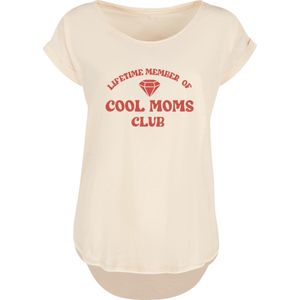 F4NT4STIC Shirt 'Mothers Day Cool Moms Club Membership Trendy Motherhood'  sand / rood