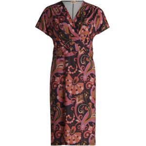 Cartoon Jurk  lila / donkerlila / rosa / zwart