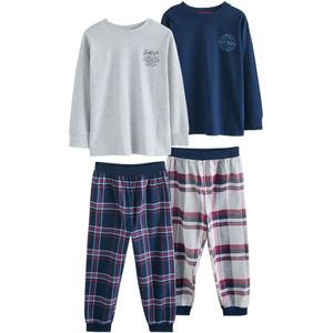 Next Nachtkledij  navy / lichtgrijs / donkerrood / wit