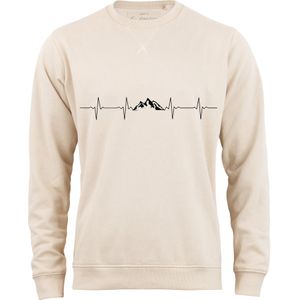 Cotton Prime Sweatshirt 'Berge'  sand / zwart