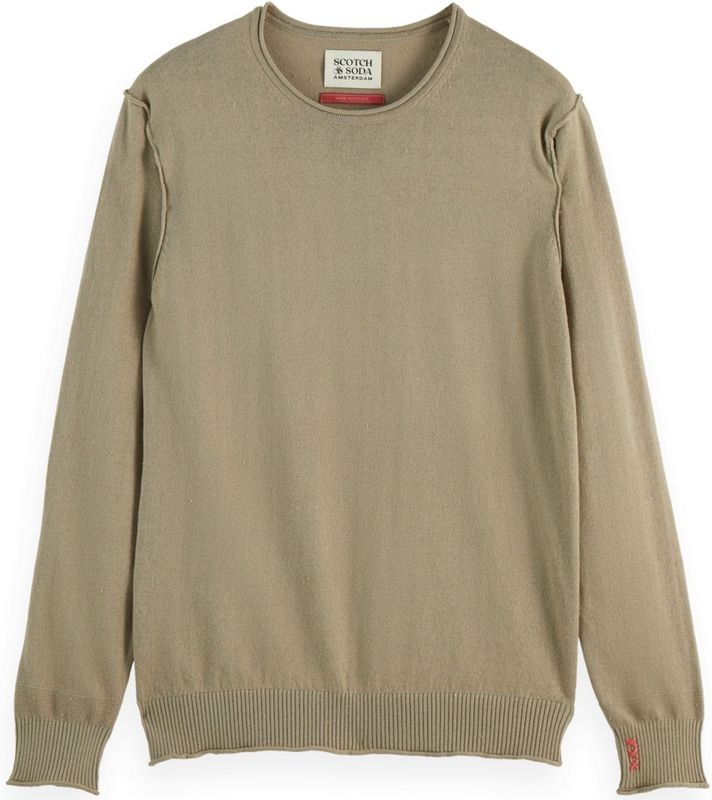 SCOTCH & SODA - Trui - Beige - Knitwear - Lange Mouw