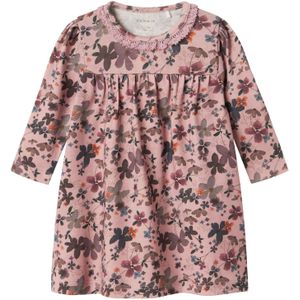 Jerseyjurken - Regular Fit Jurk - Lange Mouwen - Ronde Hals - Drukknopen