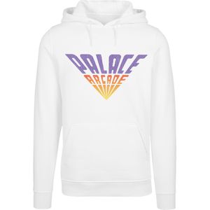 F4NT4STIC Sweatshirt 'Stranger Things Palace Arcade Netflix TV Series'  geel / lila / oranje / wit