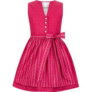 STOCKERPOINT Jurk 'Leni'  donkerroze / wit