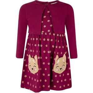 happy girls Jurk  donkerrood