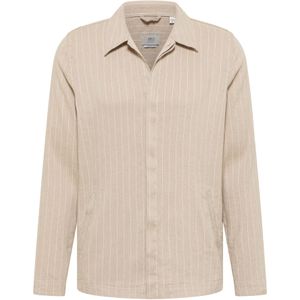 Overhemden - Zand - Katoen - Kentkraag - Lange Mouwen - Getailleerd