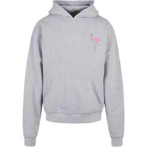 Merchcode Sweatshirt 'Flamingo'  grijs / pink / zwart