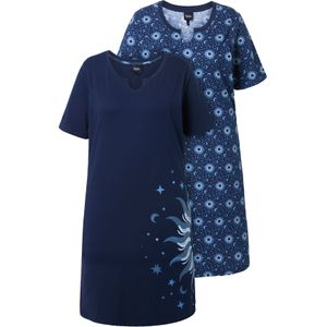 Ulla Popken Nachthemd  nachtblauw