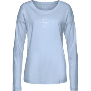 Lichtblauw - Pyjama - Ronde Hals - Lange Mouwen - Loose Fit