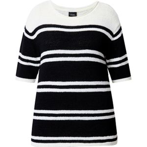 Ulla Popken Trui  zwart / wit