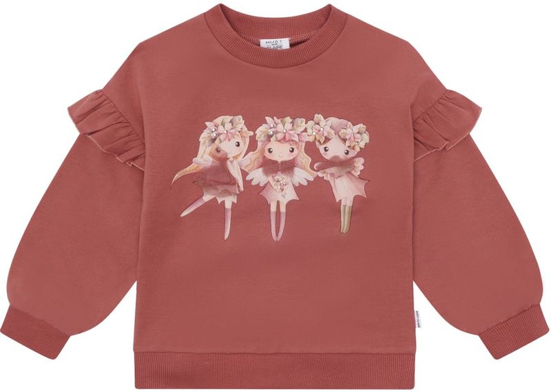 Hust & Claire - Sicilia Magic - Sweatshirt - Lichtlila - Met Ruches en Sierstenen