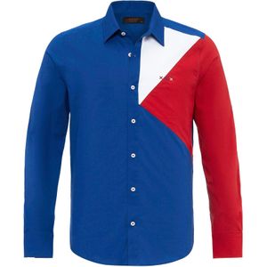 By Diess Collection Overhemd  blauw / rood / wit