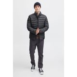 Blend - BHNils - Gewatteerde Overgangsjas - Grijs - Gevoerd met Opstaande Kraag