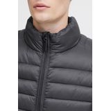 Blend - BHNils - Gewatteerde Overgangsjas - Grijs - Gevoerd met Opstaande Kraag