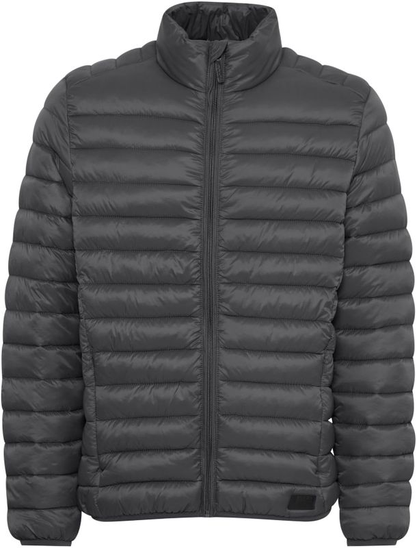 Blend - BHNils - Gewatteerde Overgangsjas - Grijs - Gevoerd met Opstaande Kraag