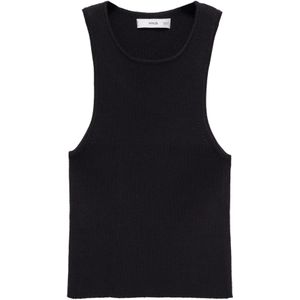 MANGO Gebreide top 'ORWELL'  zwart