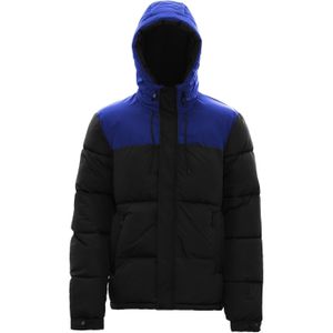 FUMO Winterjas  royal blue/koningsblauw / zwart